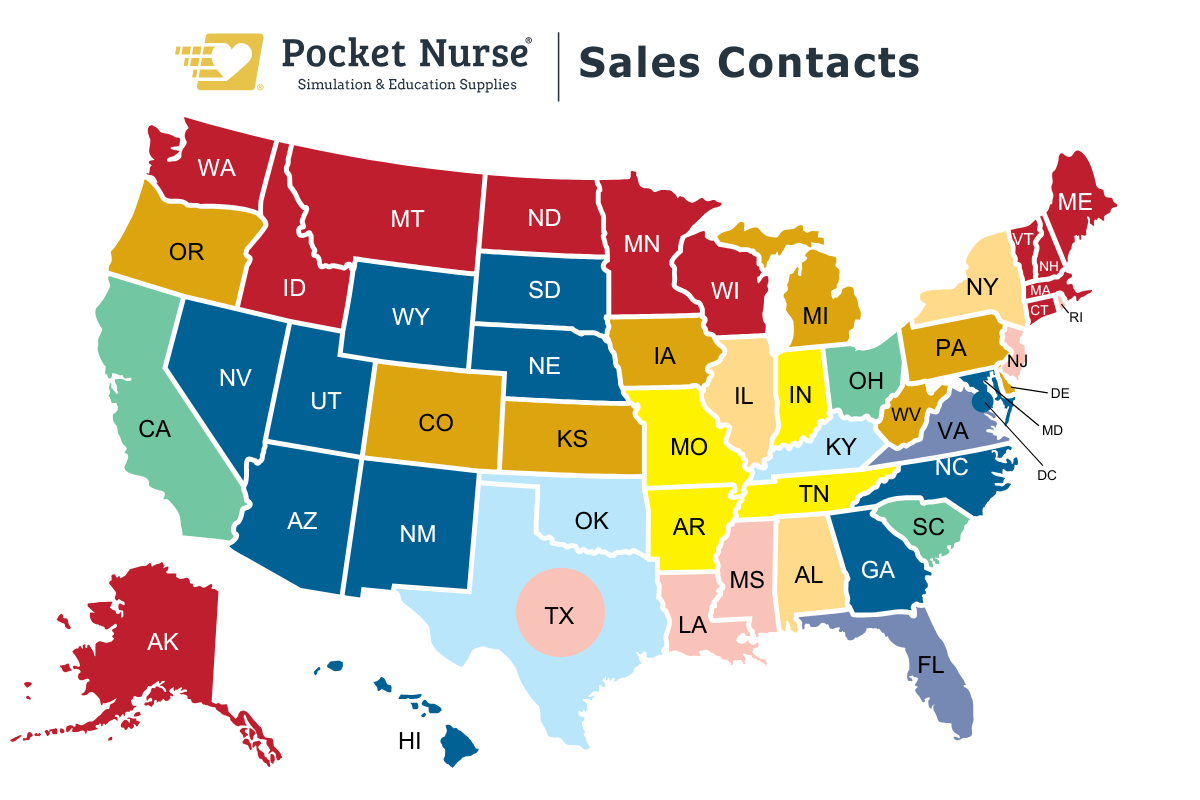 Pocket Nurse Sales Map