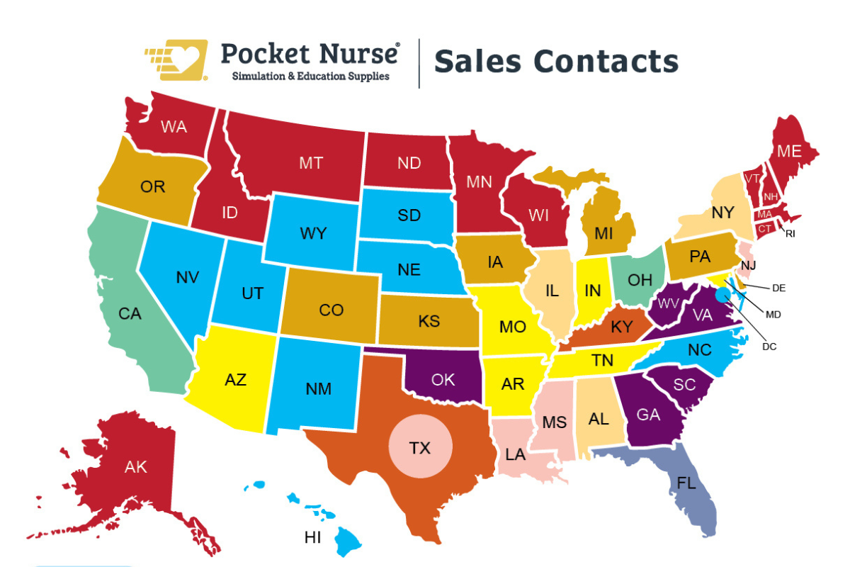 Pocket Nurse Sales Map