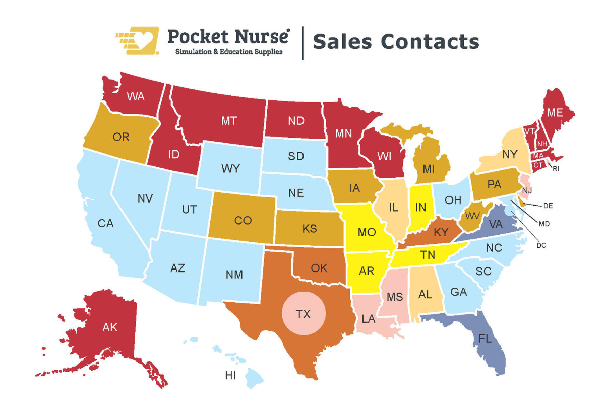 Pocket Nurse Sales Map