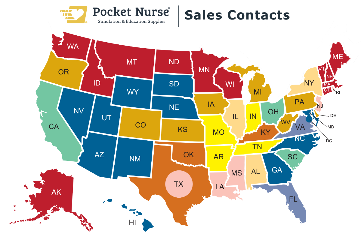 Pocket Nurse Sales Map