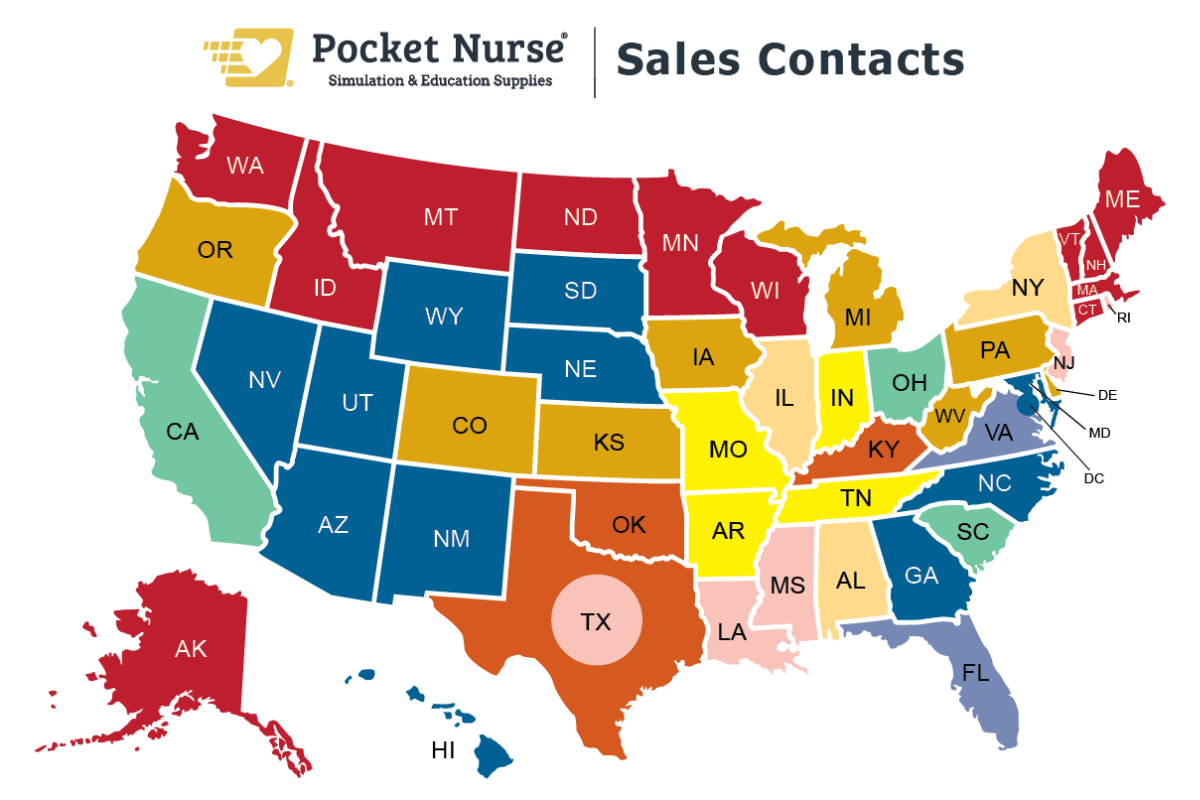 Pocket Nurse Sales Map